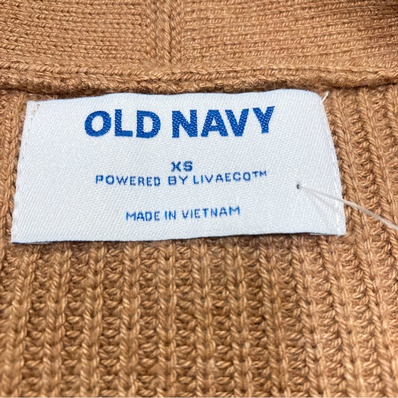NWT Old Navy Textured Shaker-Stitch Long-Line Open-Front Cardigan Sweater - Picture 4 of 6
